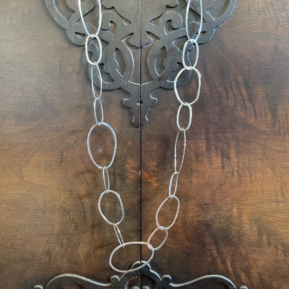 Silpada ‘Bubble Up’ Sterling Silver Large Loop Link Necklace N2148 - Picture 14 of 16